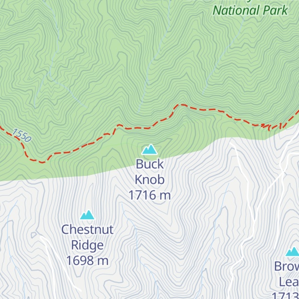 Map of Buck Knob