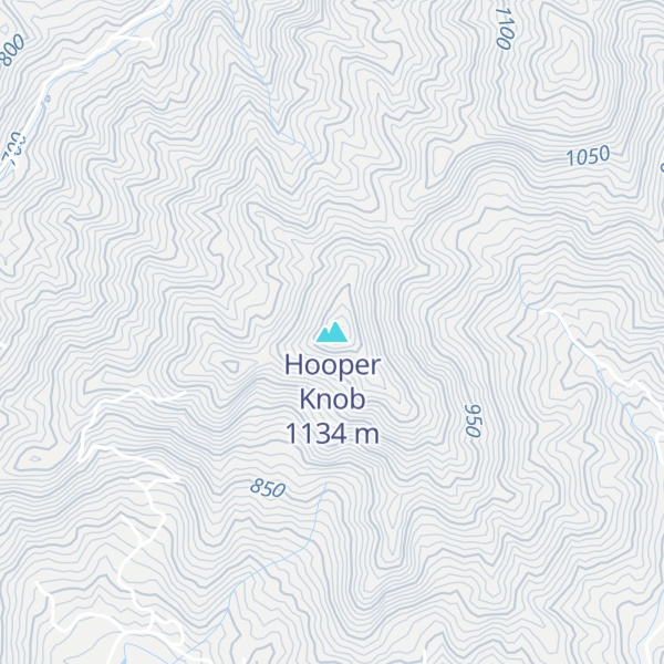 Map of Hooper Knob