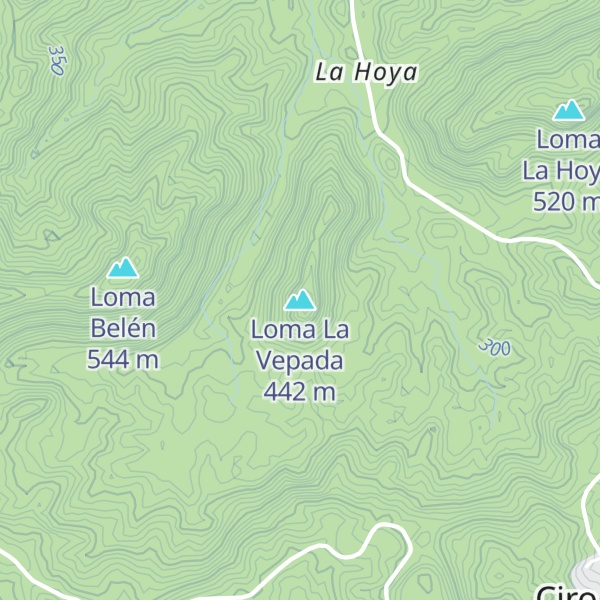 Map of Loma La Vepada