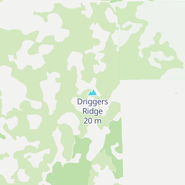 Map of Driggers Ridge