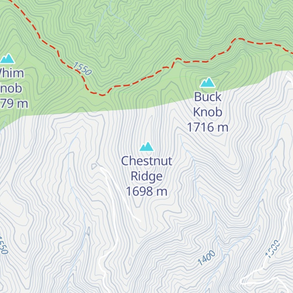 Map of Chestnut Ridge