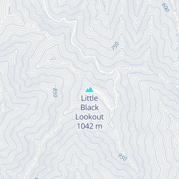 Map of Little Black Lookout