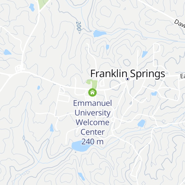Map of Emmanuel University Welcome Center