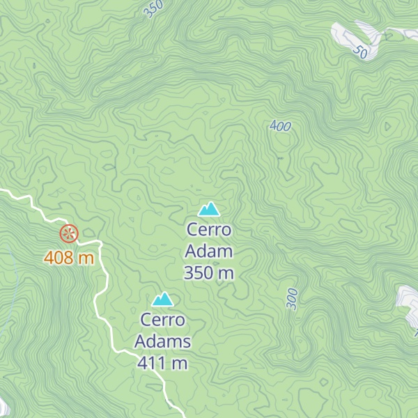 Map of Cerro Adam