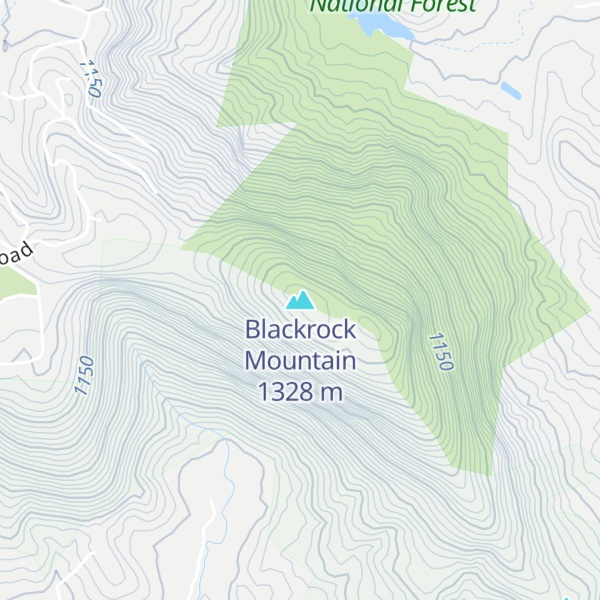 Map of Blackrock Mountain