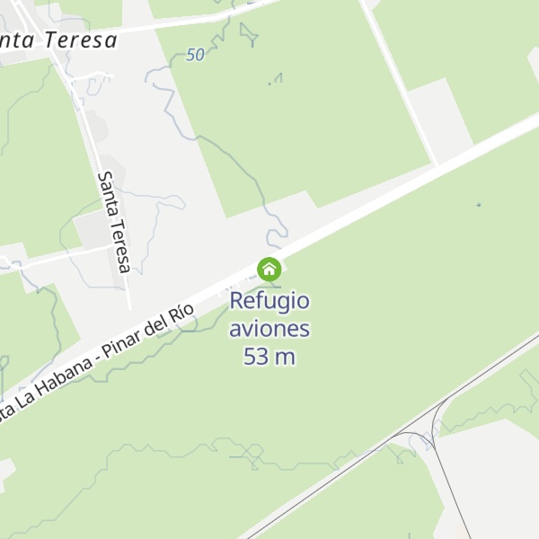 Map of Refugio aviones