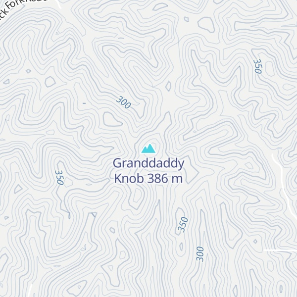 Map of Granddaddy Knob