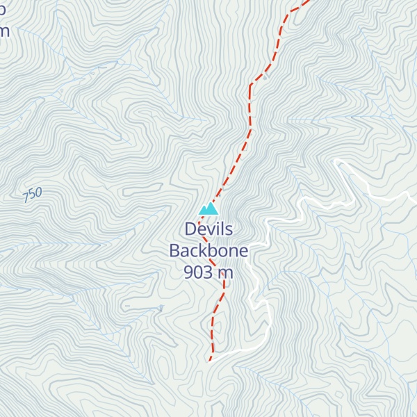 Map of Devils Backbone