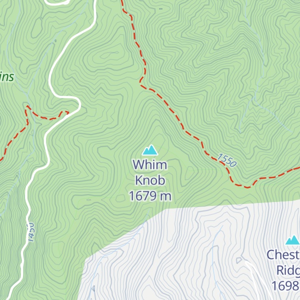 Map of Whim Knob