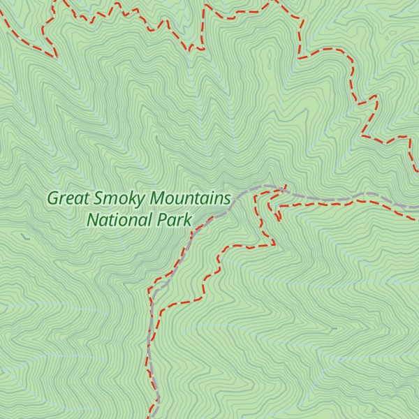Map of Mount Cammerer
