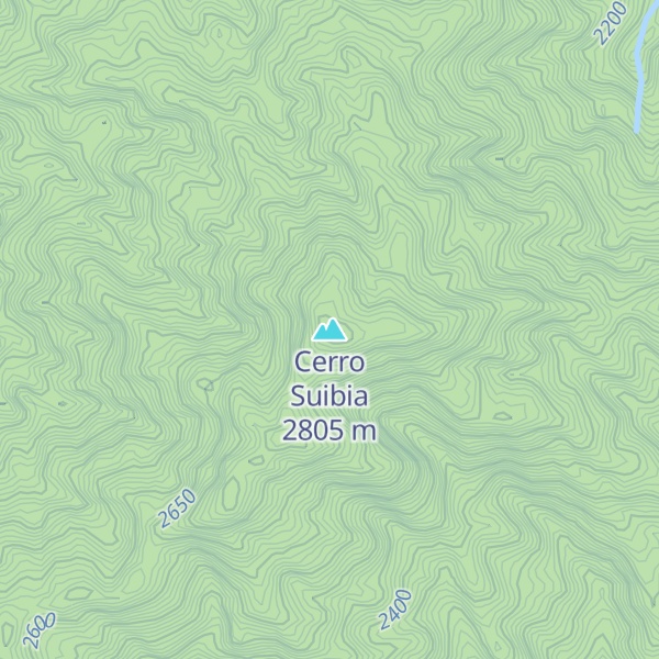 Map of Cerro Suibia