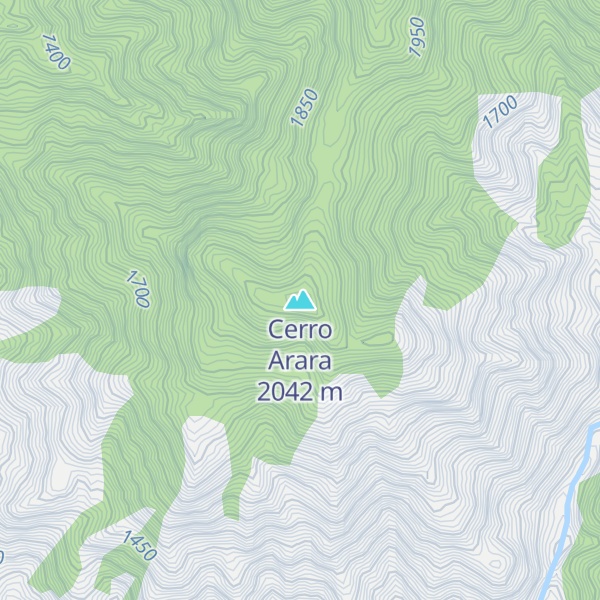 Map of Cerro Arara