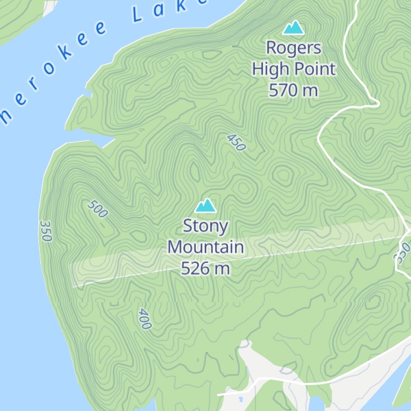 Map of Stony Mountain