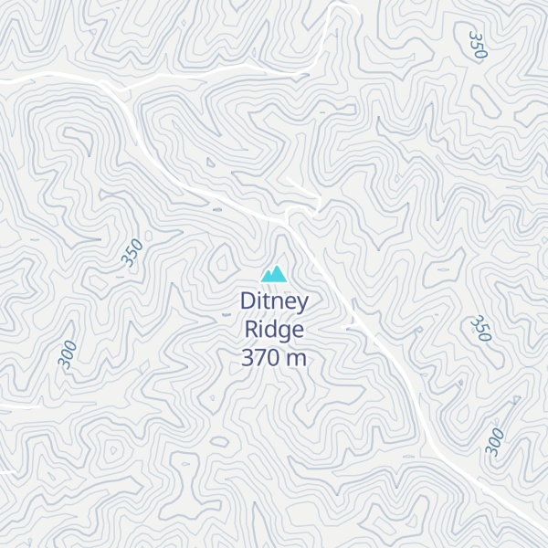 Map of Ditney Ridge