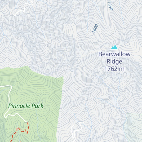Map of Blackrock Mountain