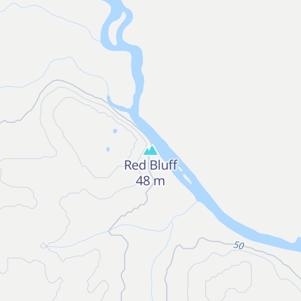Map of Red Bluff