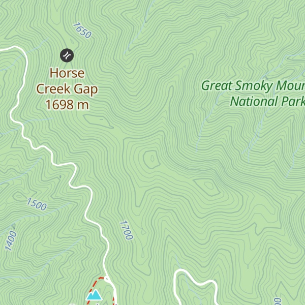 Map of Balsam Mountain