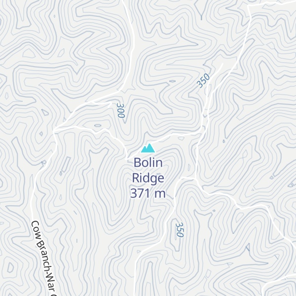 Map of Bolin Ridge