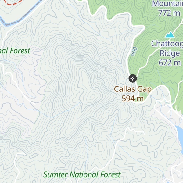 Map of Callas Mountain