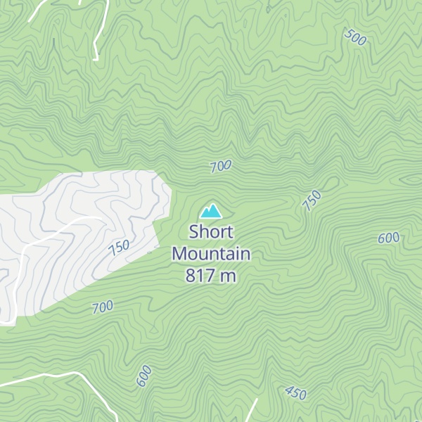 Map of Short Mountain