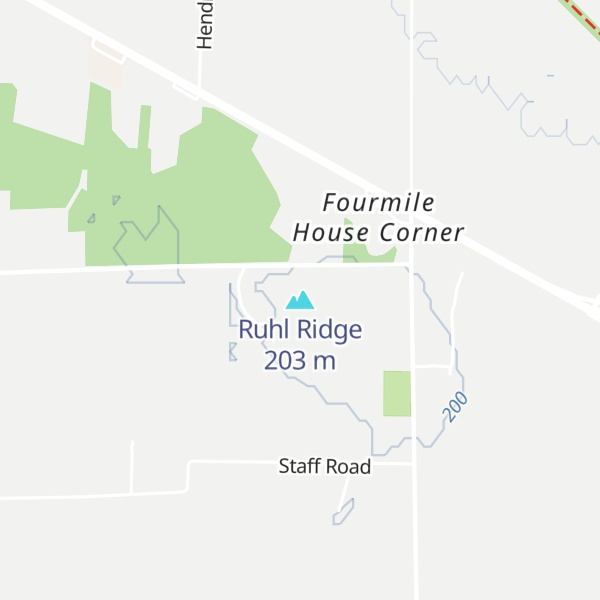 Map of Ruhl Ridge