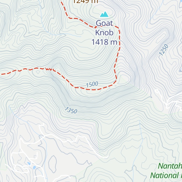 Map of Shortoff Mountain