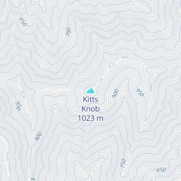 Map of Kitts Knob