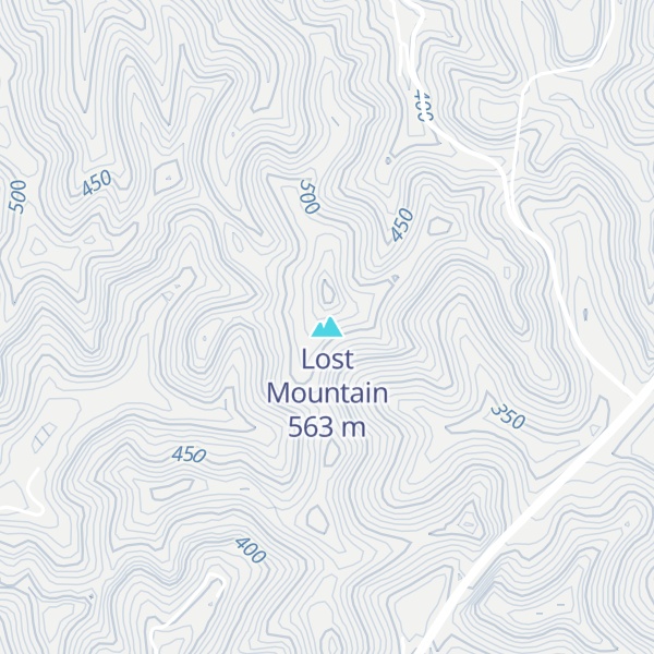 Map of Lost Mountain