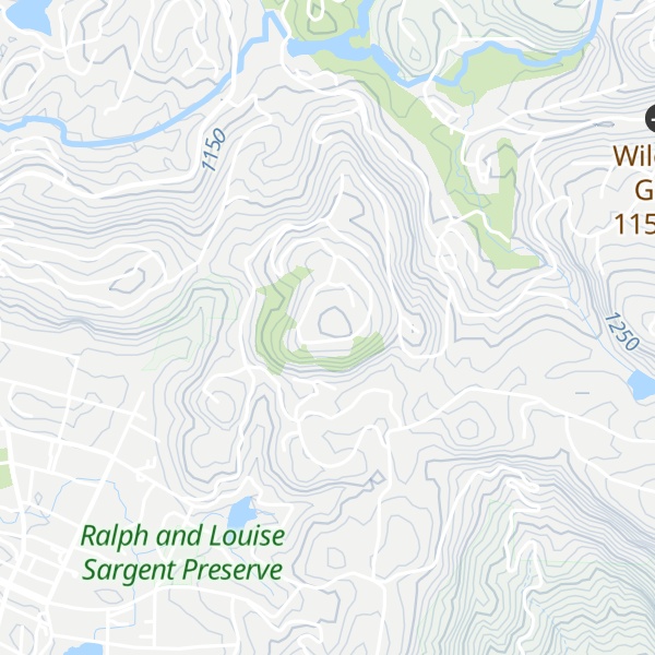 Map of Bearpen Mountain