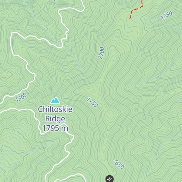 Map of Chiltoes Mountain
