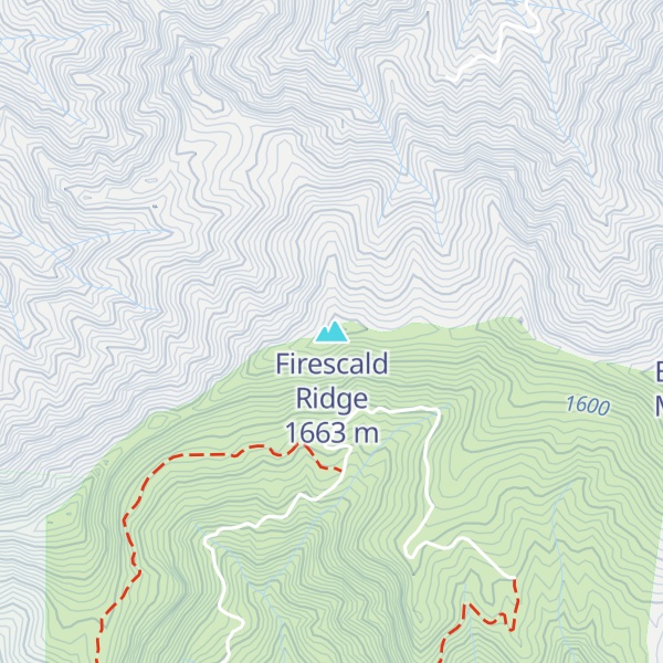 Map of Firescald Ridge