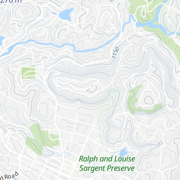 Map of Little Bearpen Mountain