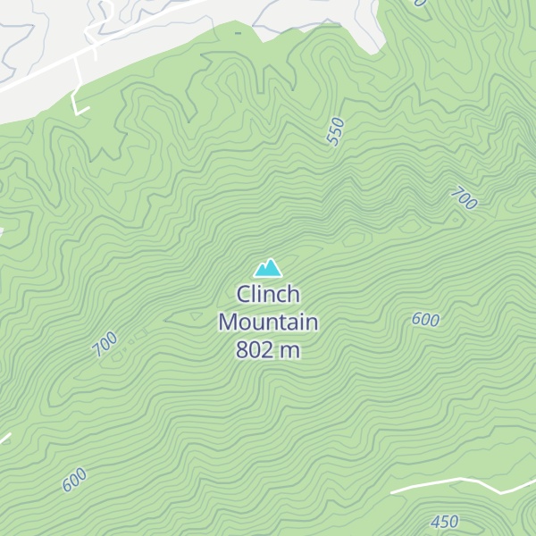 Map of Clinch Mountain