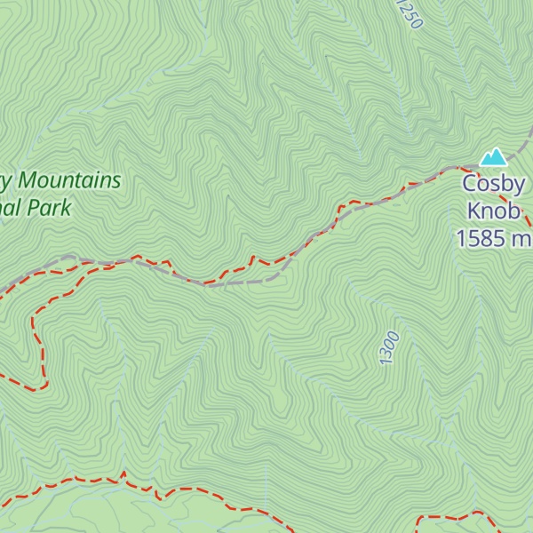 Map of Ross Knob
