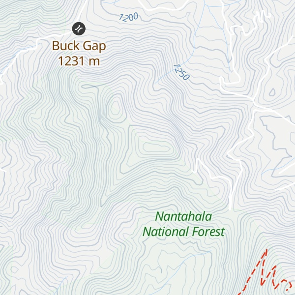 Map of Black Rock Mountain
