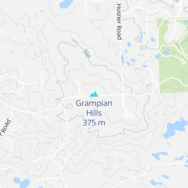 Map of Grampian Hills