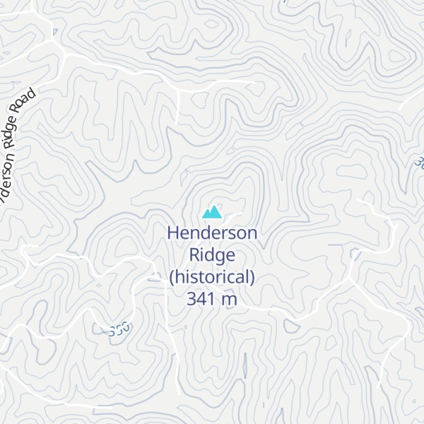 Map of Henderson Ridge (historical)