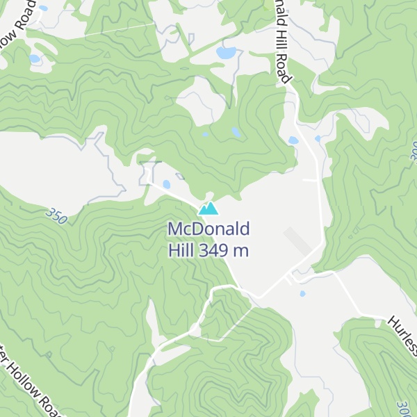 Map of McDonald Hill