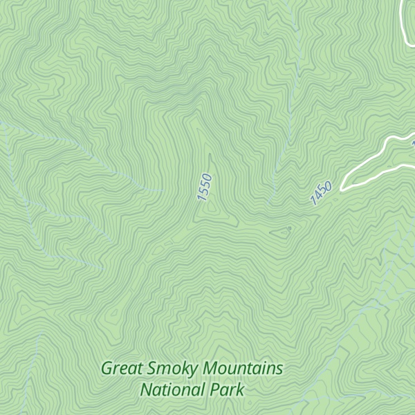Map of Potato Hill Bald