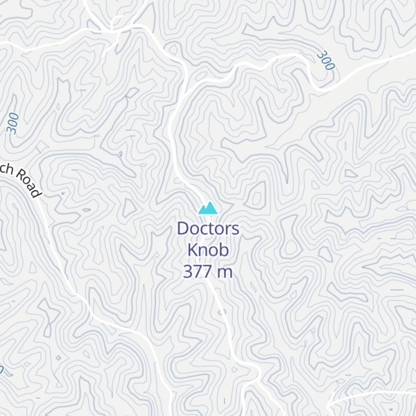 Map of Doctors Knob