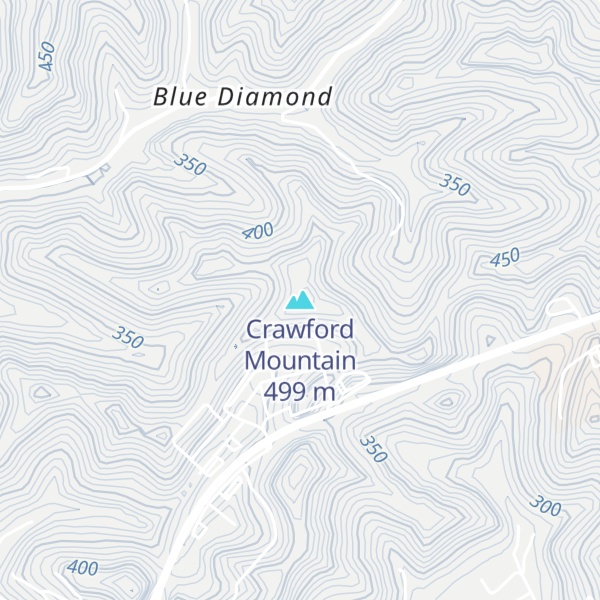 Map of Crawford Mountain