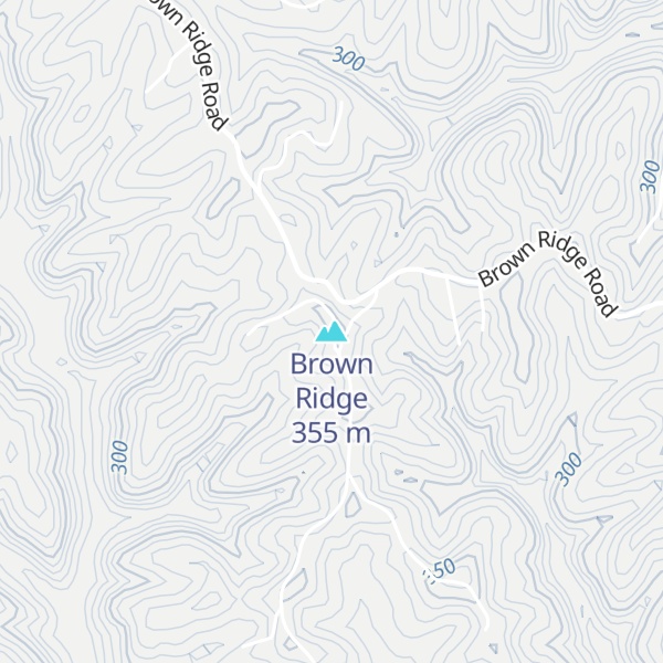Map of Brown Ridge