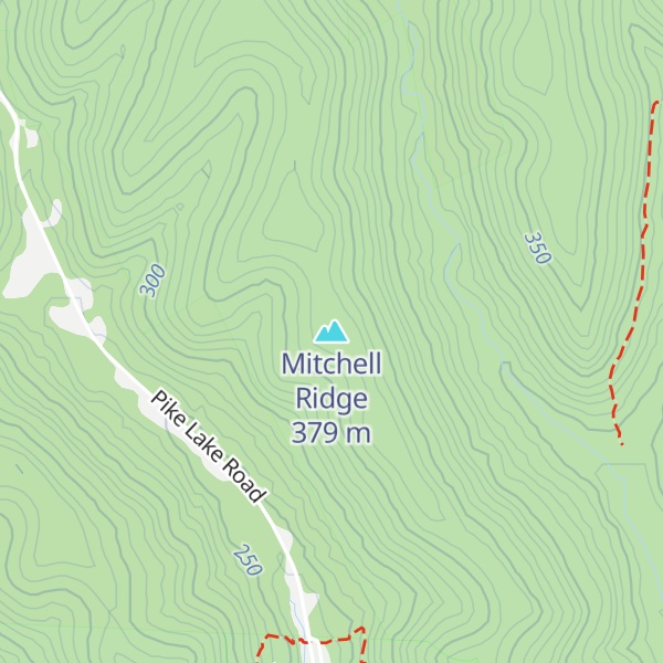 Map of Mitchell Ridge
