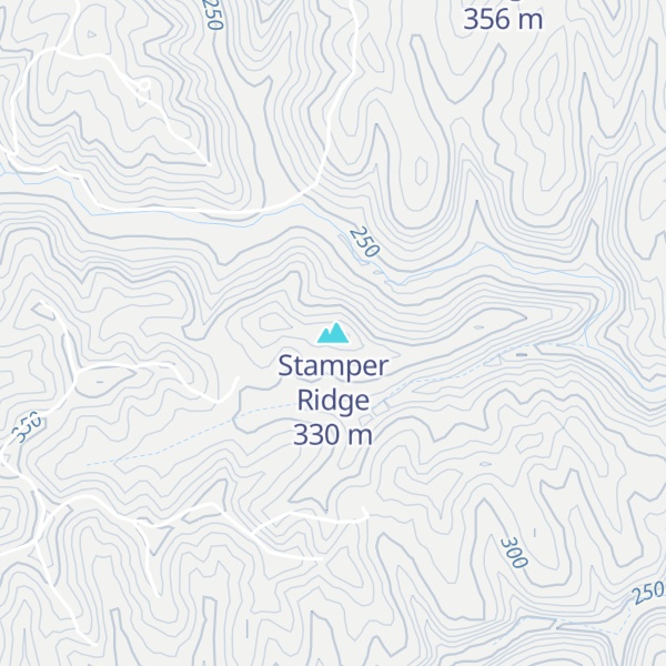 Map of Stamper Ridge