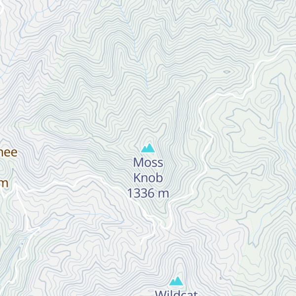 Map of Moss Knob