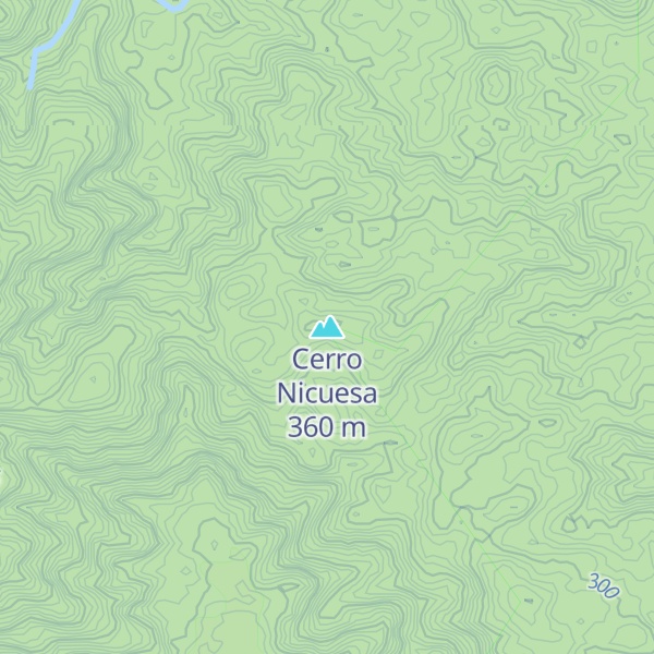 Map of Cerro Nicuesa
