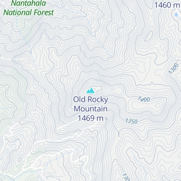 Map of Old Rocky Mountain
