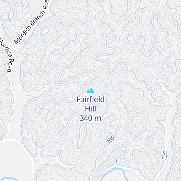 Map of Fairfield Hill