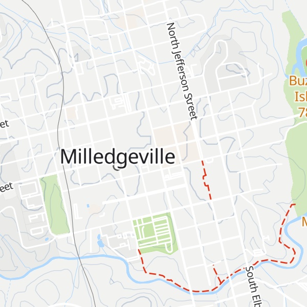 Map of Milledgeville Convention & Visitors Bureau