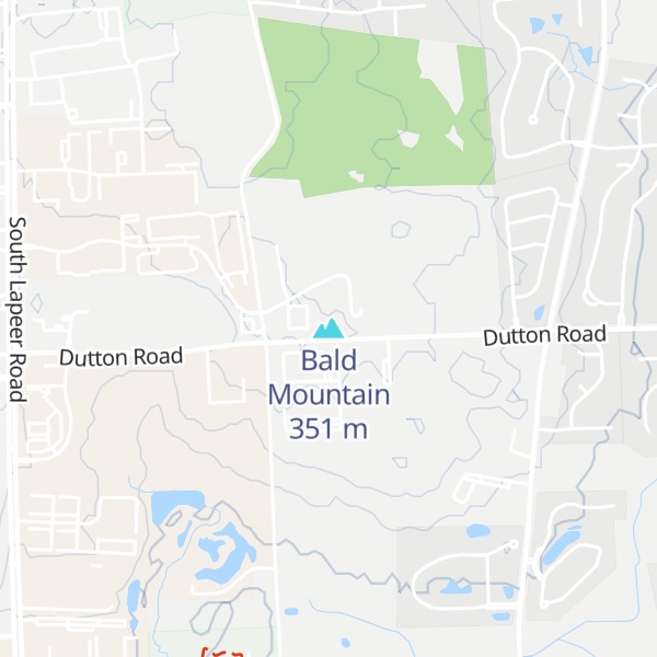 Map of Bald Mountain